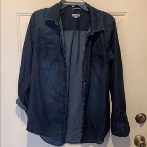 Merona denim button up shirt XL